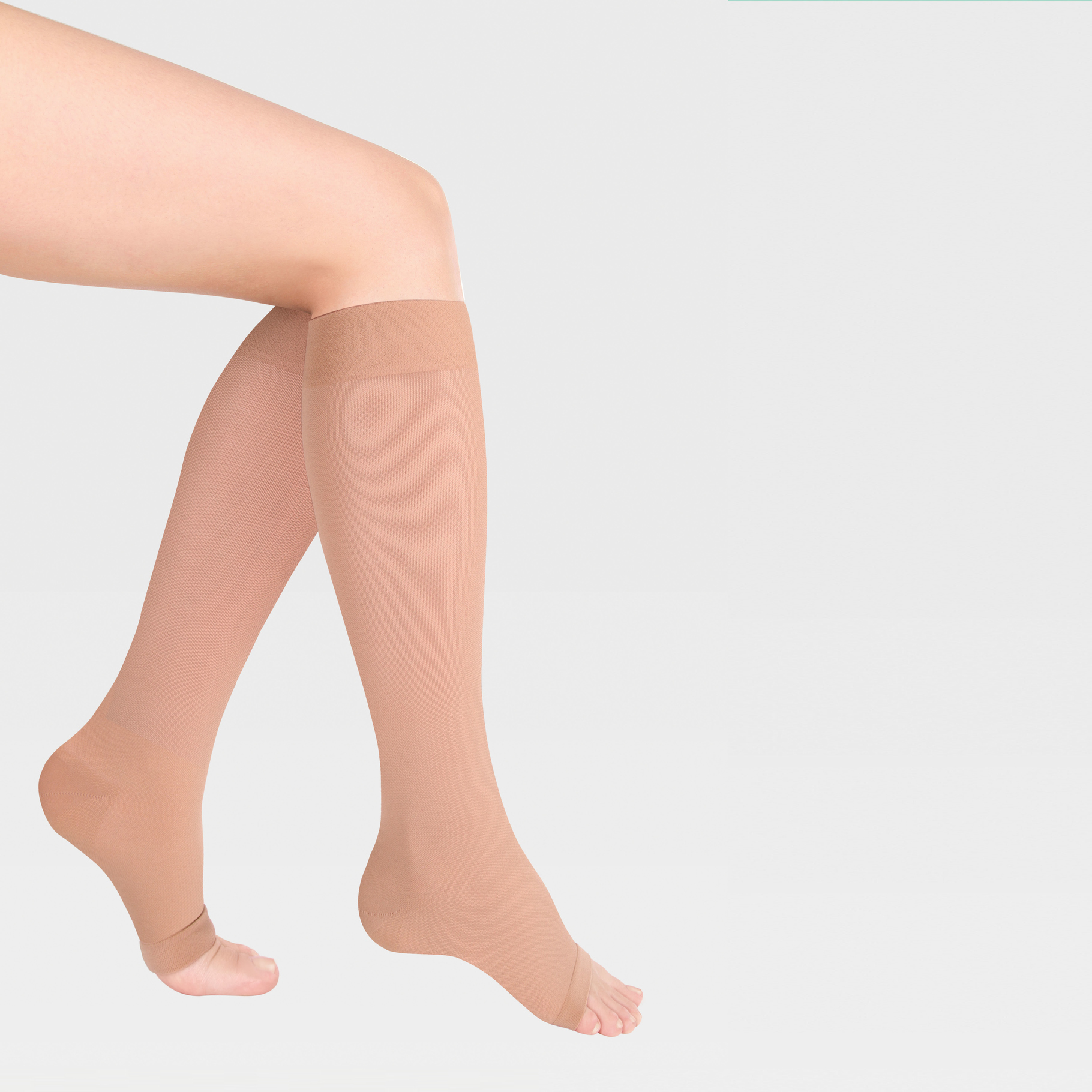 Қарапайым силикон негізіндегі серпімді жолағы бар ашық саусақты гольфтар ID-230